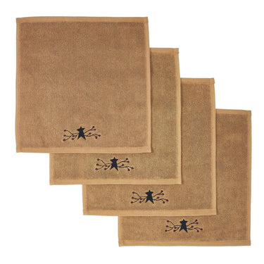 Pip Vinestar Washcloth Set of 4 12x12 VHC Brands - The Fox Decor